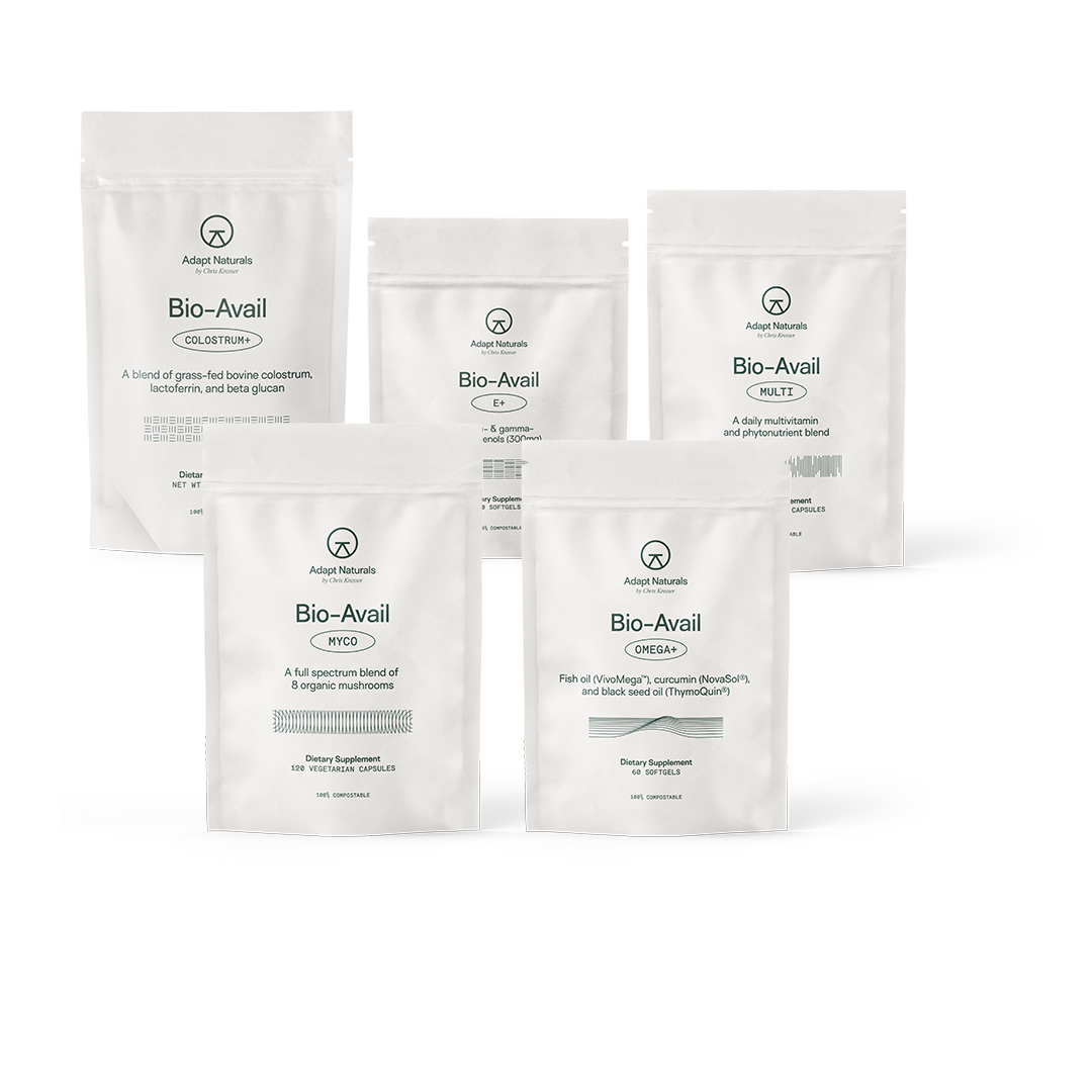 Colostrum+, E+, Multi, Myco, Omega+ Bundle