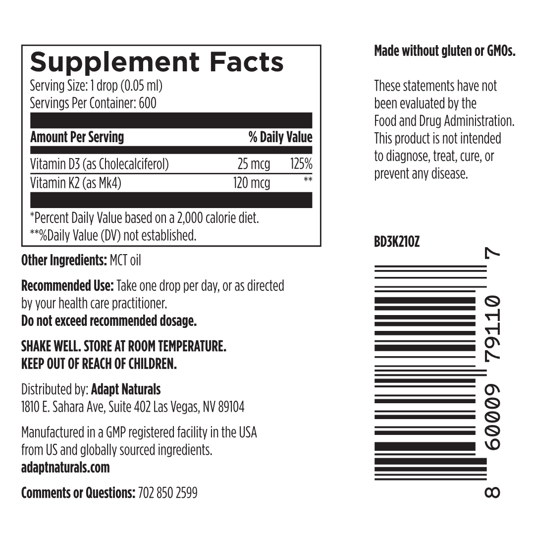 Bio-Avail D3/K2