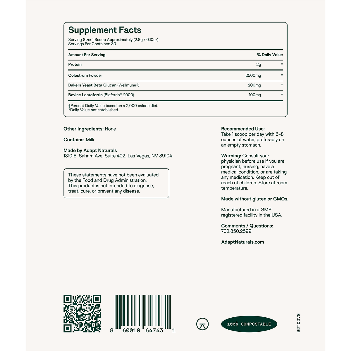 Colostrum+, D3/K2, Myco, Omega+, Luminous Mind Bundle