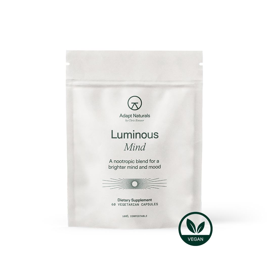 Luminous Mind nootropic supplement for focus and memory capsules by Adapt Naturals